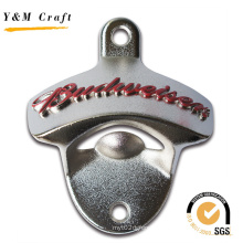 Zinc Alloy 3D Logo Metal Wall Bottle Opener with Screws